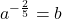 a^{-\frac{2}{5}}=b
