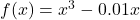 f(x)=x^3-0.01x