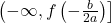 \left(-\infty, f\left(-\frac{b}{2a}\right)\right]