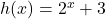 h(x) = 2^{x} + 3