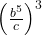 {\left(\frac{b^5}{c}\right)}^{3}
