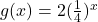 g(x)=2(\frac{1}{4})^x