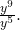 \frac{y^9}{y^5}.