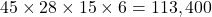 45\times28\times15\times6=113,400