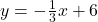 y=-\frac{1}{3}x+6