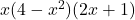 x(4-x^2)(2x+1)